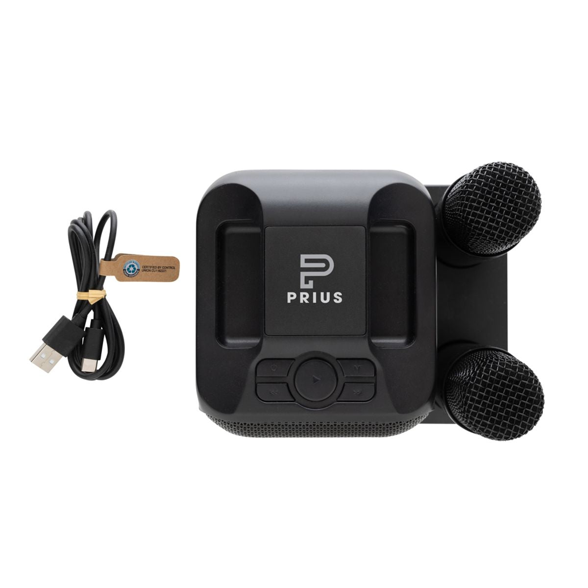 Singvibe Rcs Recycled Plastic Karaoke Set With Double Mic