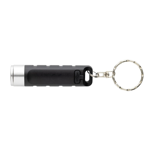 Globix Rcs Recycled Plastic Usb Re-Chargeable Keychain Torch