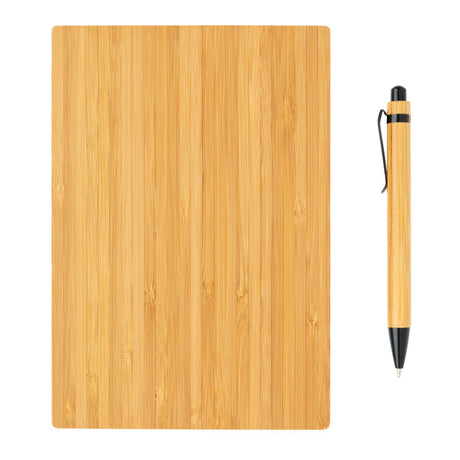 A5 Bamboo Notebook & Pen Set
