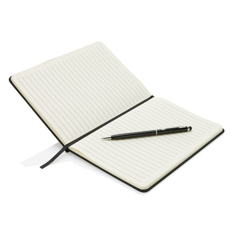 Standard Hardcover Pu A5 Notebook With Stylus Pen