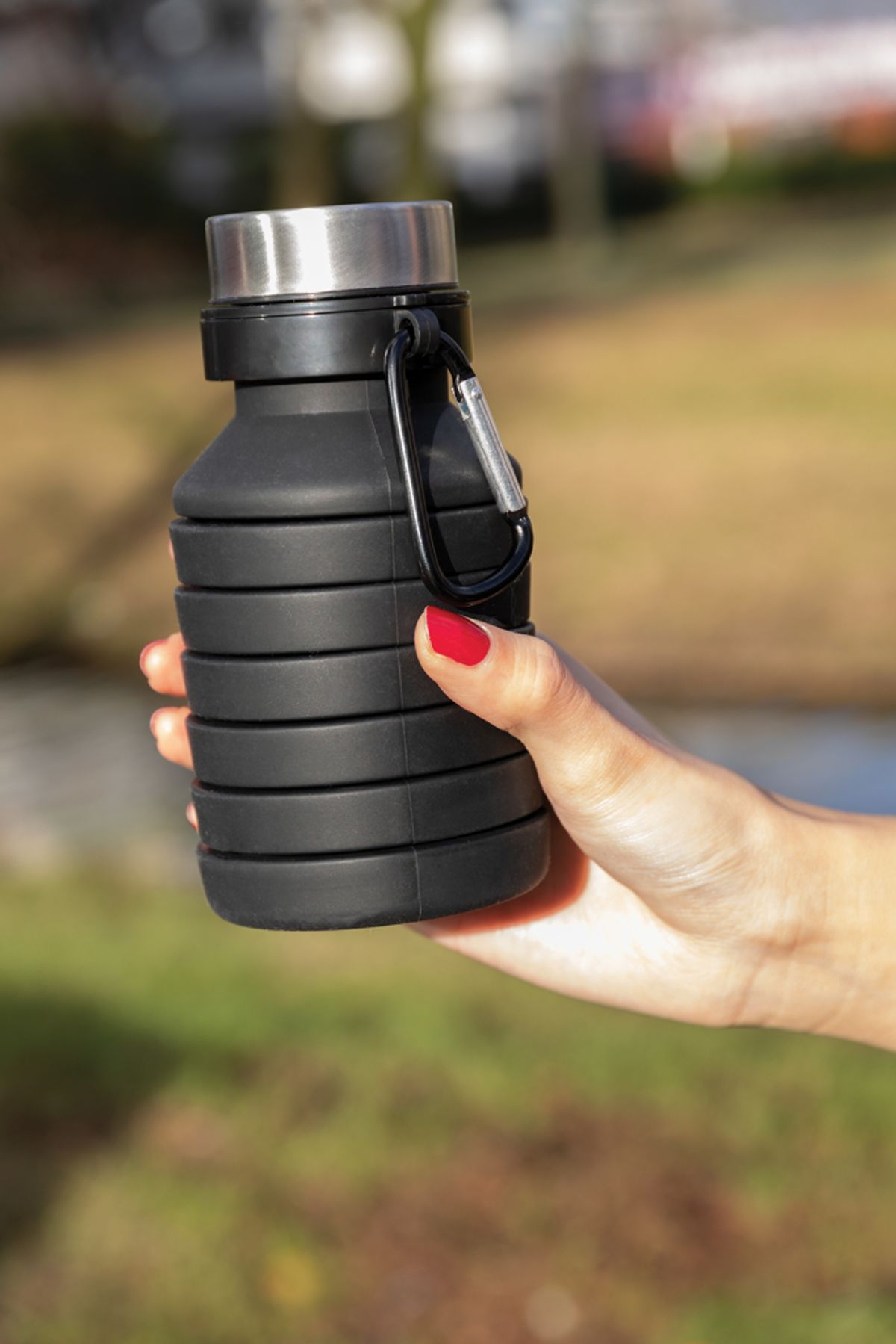 Leakproof Collapsible Silicone Bottle With Lid