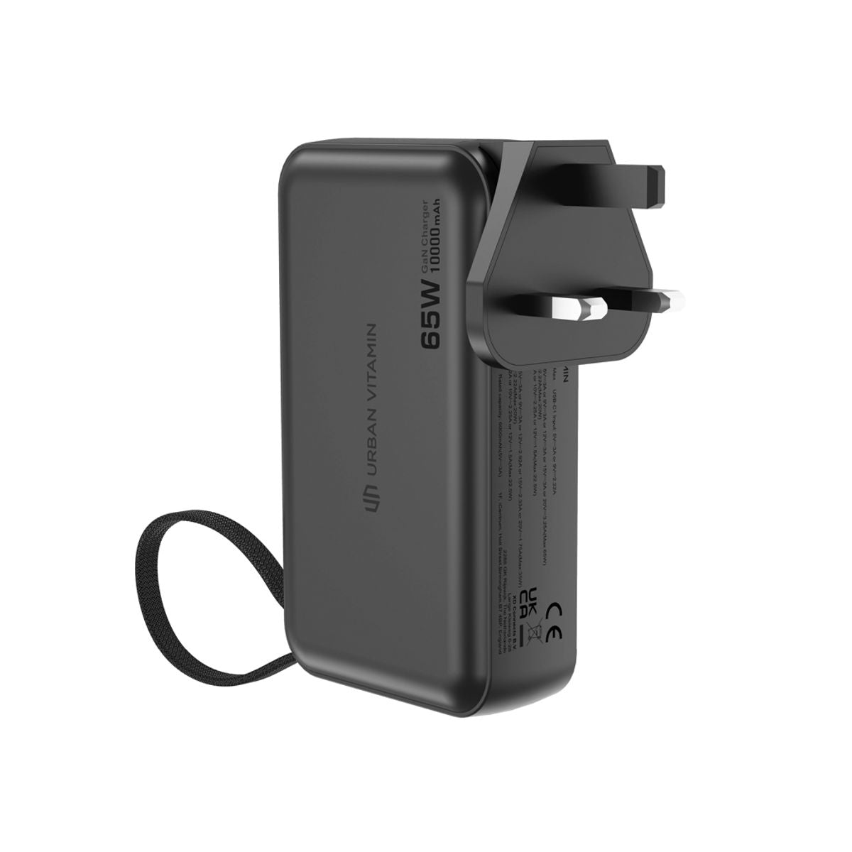 Urban Vitamin Eureka Hybrid Gancharger 10 000 mAh ārējais akumulators, 65 W