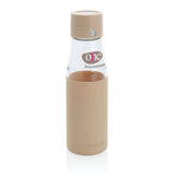 Ukiyo Glass Hydration Tracking Bottle With Sleeve