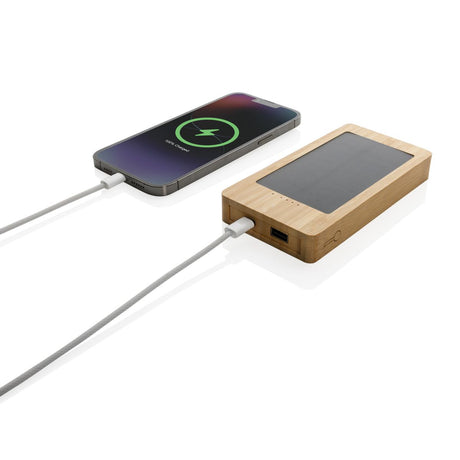 Sunwick 10.000 Mah Bamboo Solar Powerbank