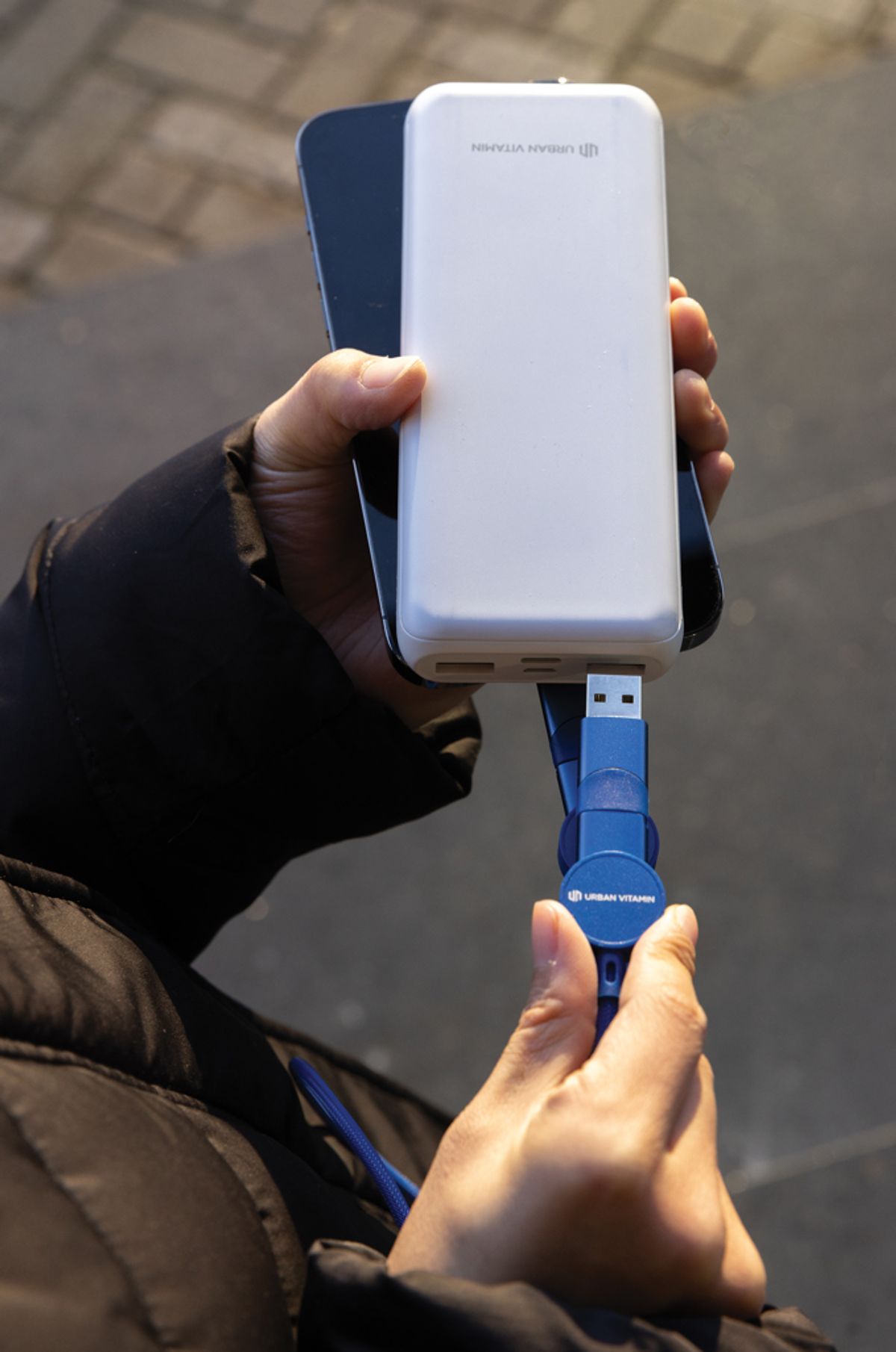 Oakland Rcs Recycled Plastic 6-In-1 Fast Charging 45W Cable