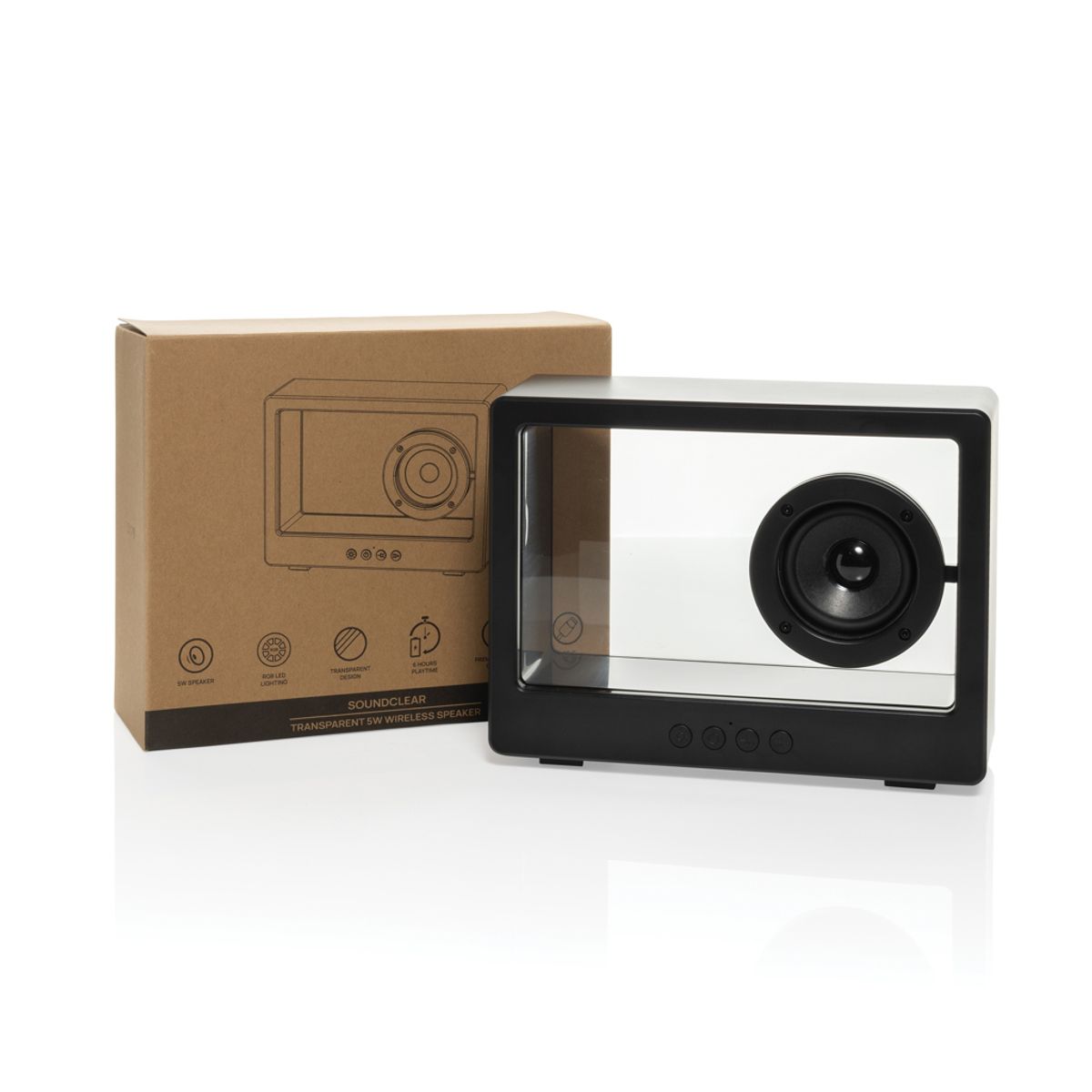 Soundclear Transparent 5W Wireless Speaker