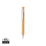 Bamboo Pen With Wheatstraw Clip