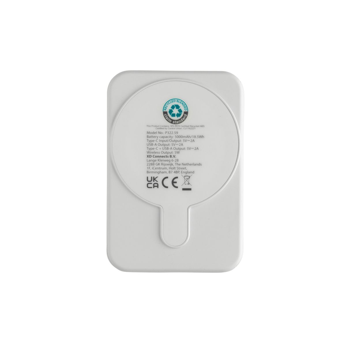 Stellar Rcs Recycled Plastic 5000 Mah 5W Magnetic Powerbank