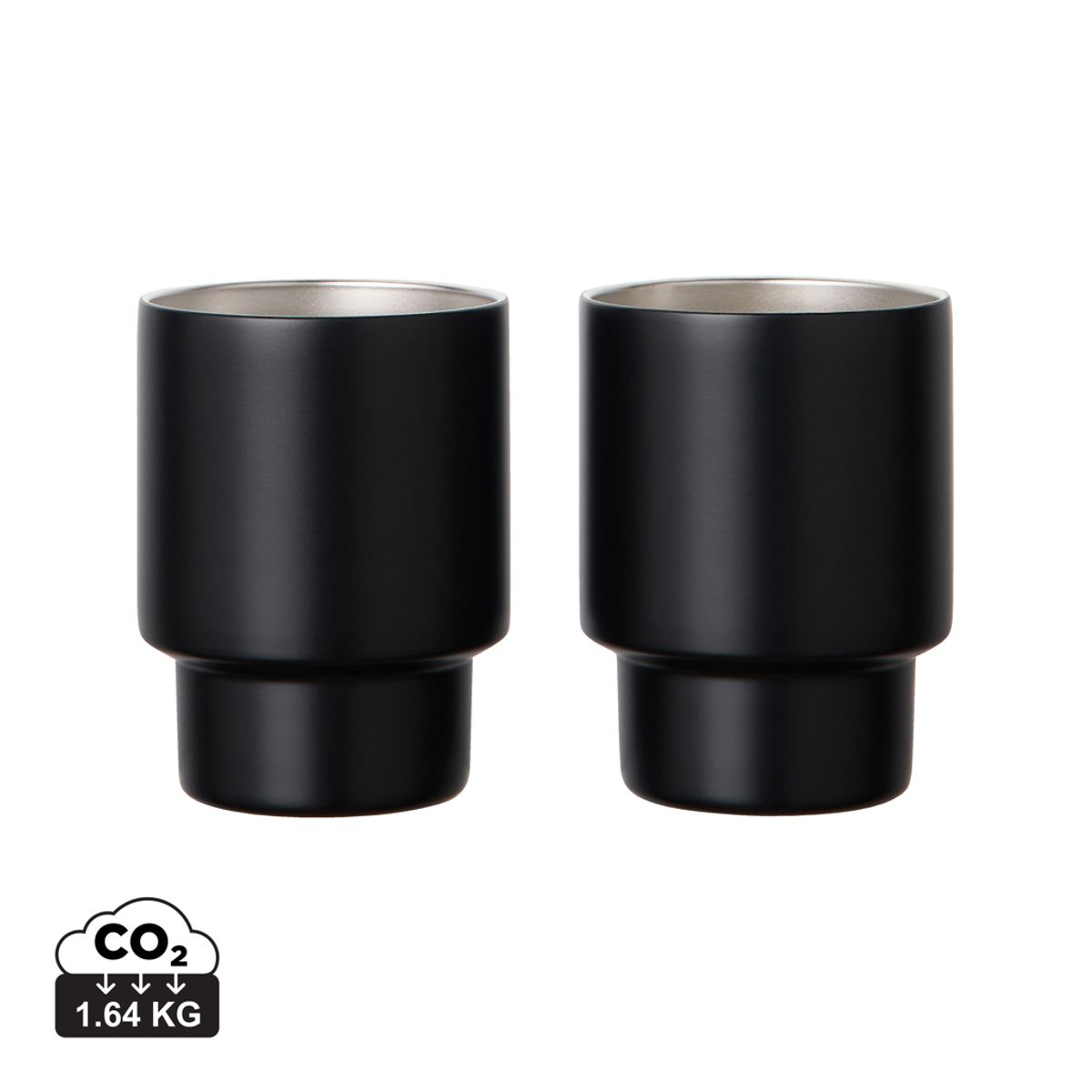 Vinga Nagano Rcs Recycled Ss Mugs, Set Of 2
