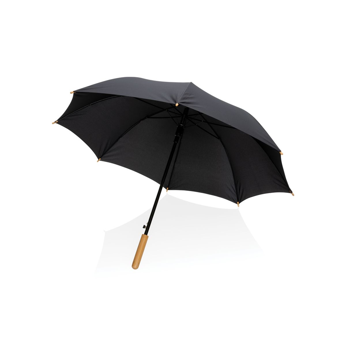 23" Impact Aware™ Rpet 190T Auto Open Bamboo Umbrella