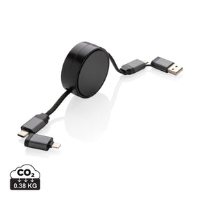 Terra Rcs Recycled Aluminium Retractable 6 In 1 60W Cable