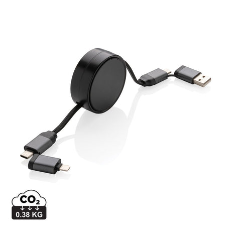 Terra Rcs Recycled Aluminium Retractable 6 In 1 60W Cable