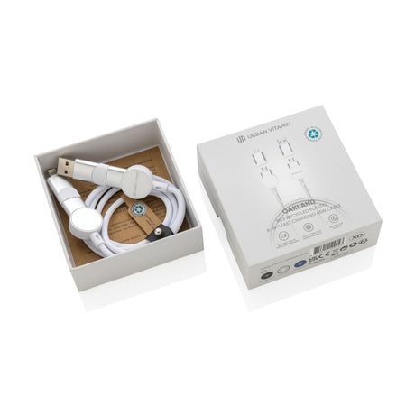 Oakland Rcs Recycled Plastic 6-In-1 Fast Charging 45W Cable