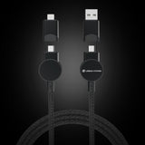Oakland Rcs Recycled Plastic 6-In-1 Fast Charging 45W Cable