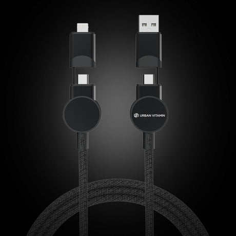 Oakland Rcs Recycled Plastic 6-In-1 Fast Charging 45W Cable