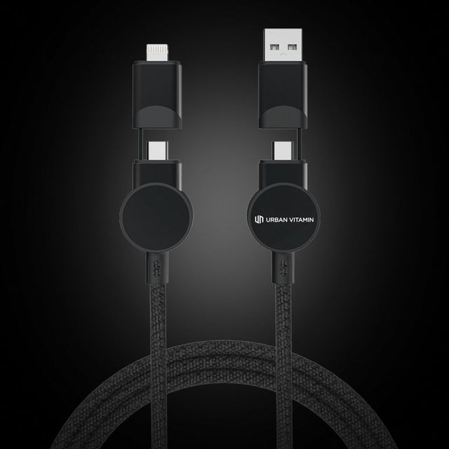Oakland Rcs Recycled Plastic 6-In-1 Fast Charging 45W Cable