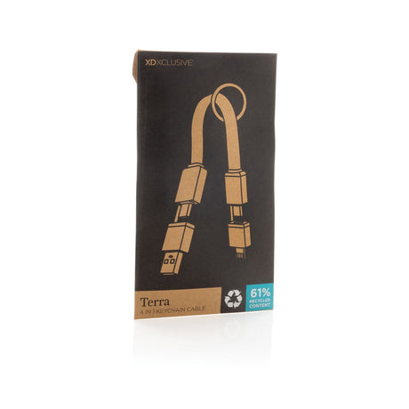 Terra Recycled Aluminium 4 In 1 60W Fast Charging Cable