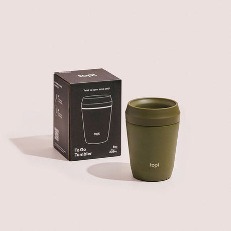 Topl Recycled Steel To Go Tumbler Patented 360 Lid
