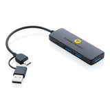 Rcs Recycled Plastic Usb Hub With Dual Input
