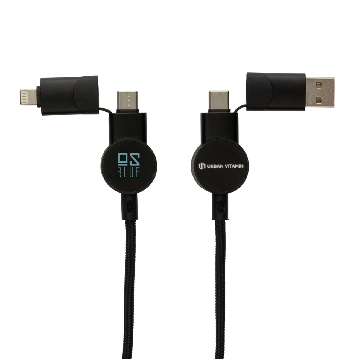 Oakland Rcs Recycled Plastic 6-In-1 Fast Charging 45W Cable