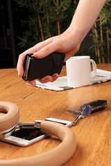 Standard Aluminium Rfid Cardholder With Pu Wallet