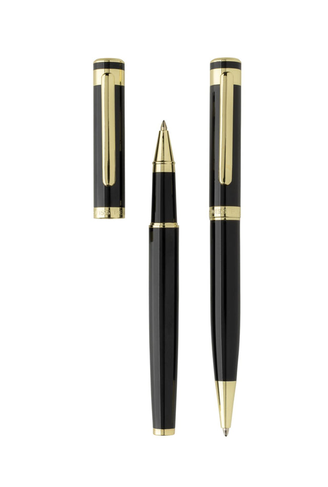 Swiss Peak Luca Rcs Recycled Brass Deluxe Pen Set