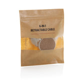 Cork And Wheat 6-In-1 Retractable Cable