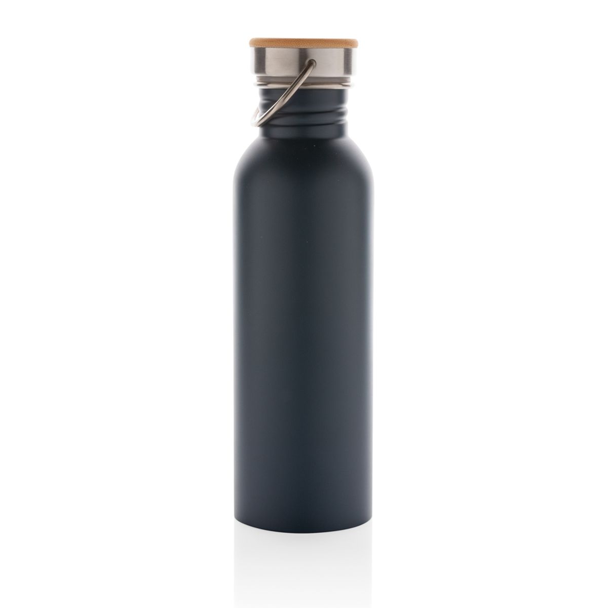 Modern Stainless Steel Bottle With Bamboo Lid
