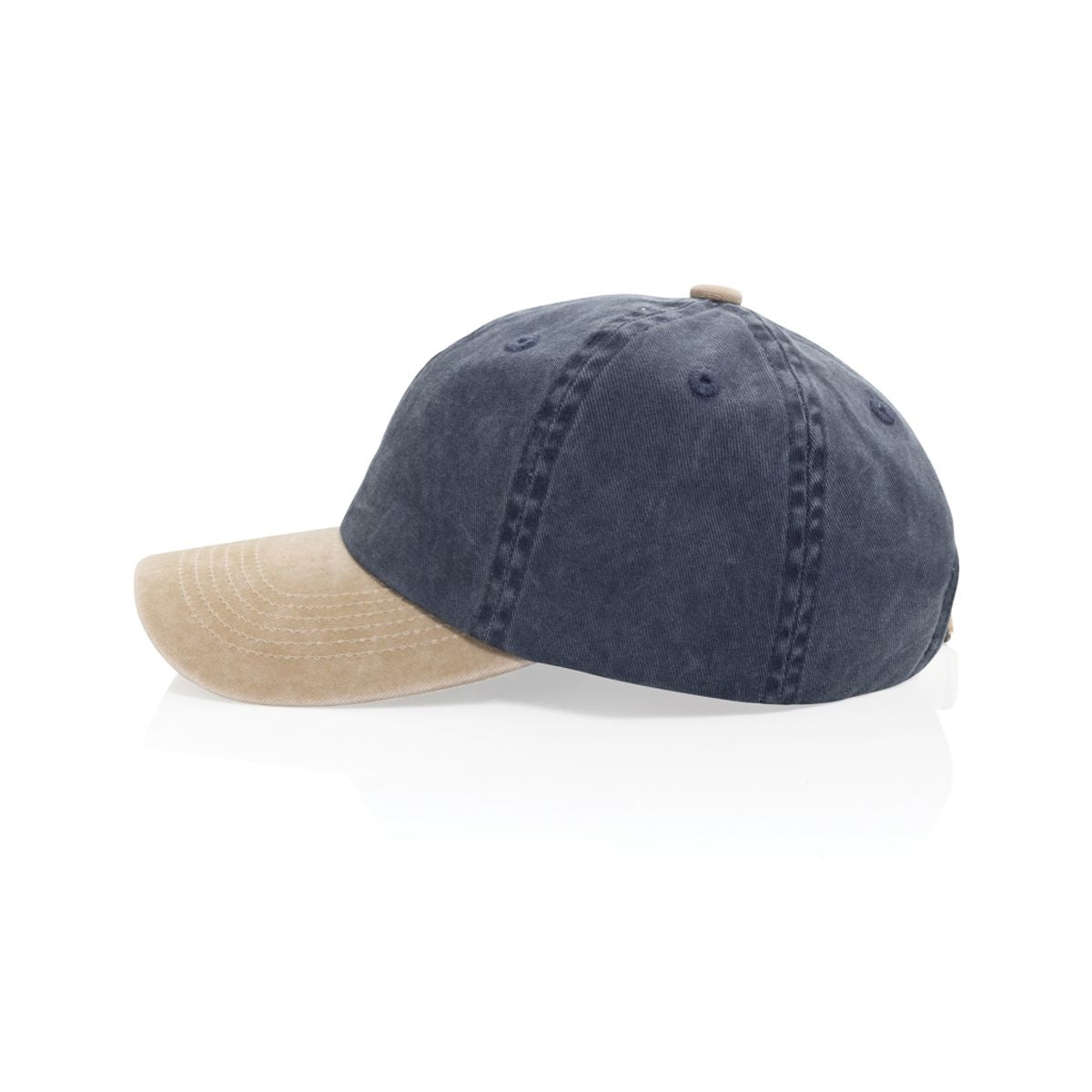 Beau Aware™ Washed 6 Panel 270Gsm Cotton Twill Two Tone Cap