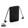 5.000 Mah Pocket Powerbank With Integrated Cables