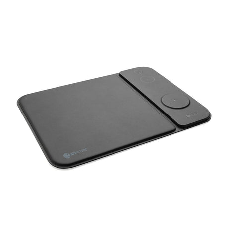 Swiss Peak Rcs pārstrādāta PU 15 W 3-in-1 uzlādējama peles paklājs