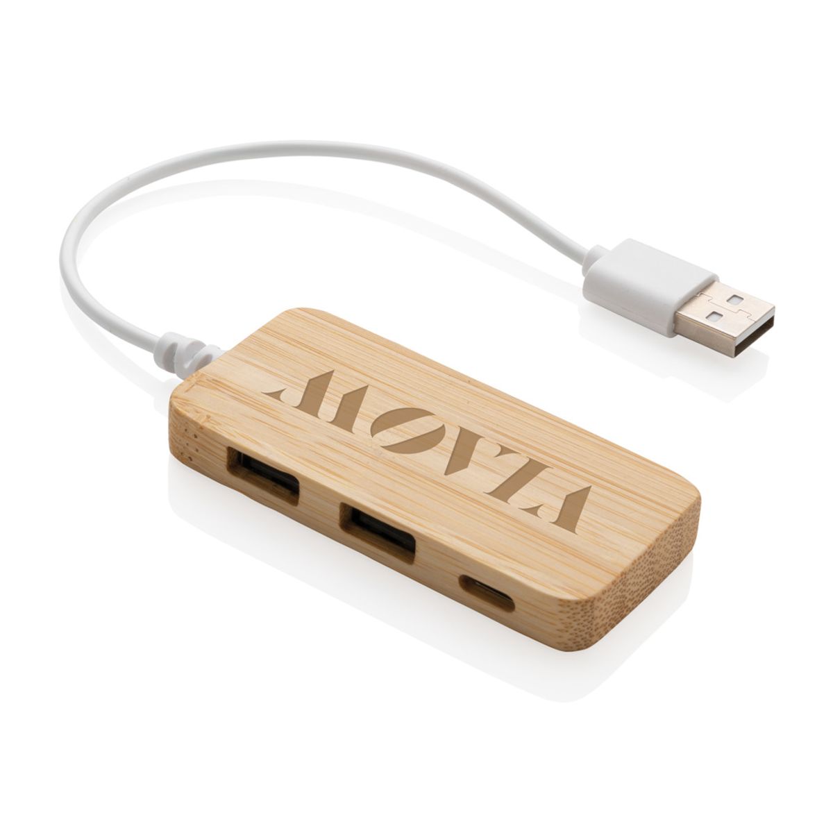 Bamboo Hub With Type-C