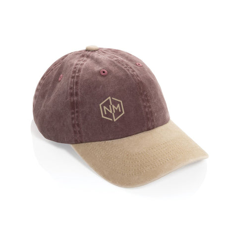 Beau Aware™ Washed 6 Panel 270Gsm Cotton Twill Two Tone Cap