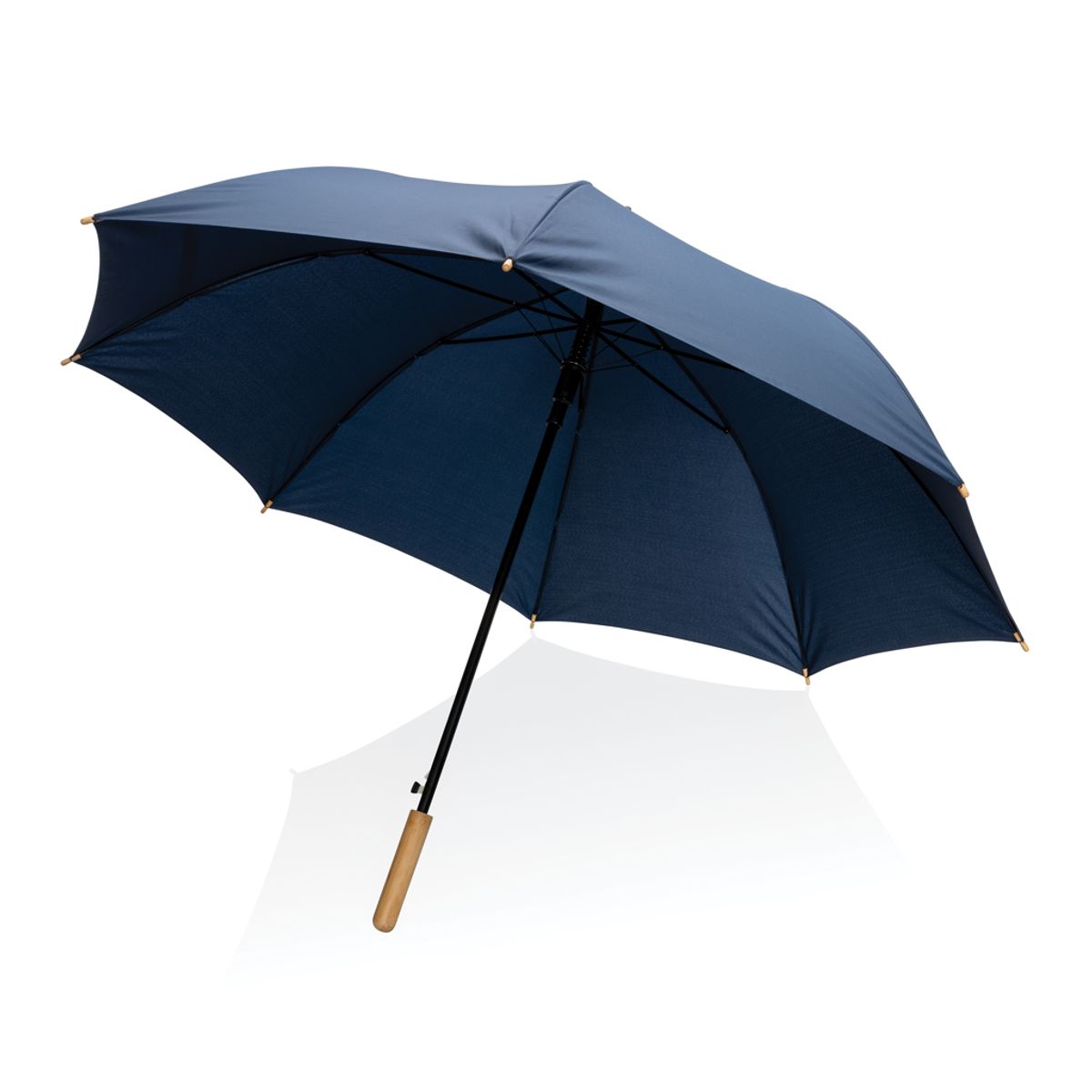 27" Impact Aware™ Rpet 190T Auto Open Bamboo Umbrella