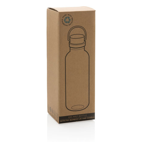 Rcs Rpet Bottle With Bamboo Lid And Handle