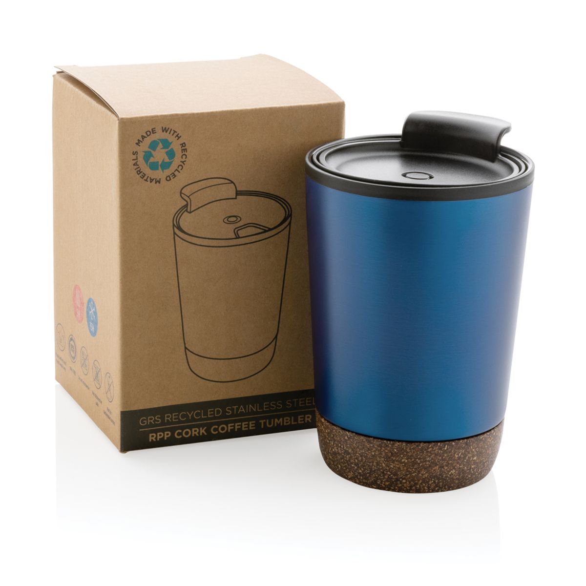 Rcs Recycled Stainless Steel Cork Coffee Tumbler