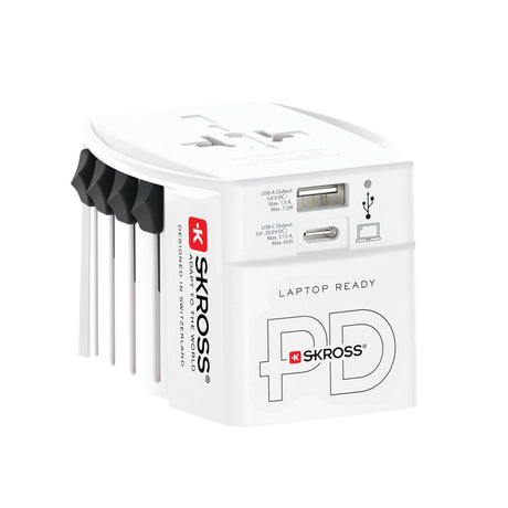 Skross World Travel Adapter Muv 65W Pd With Usb C Cable