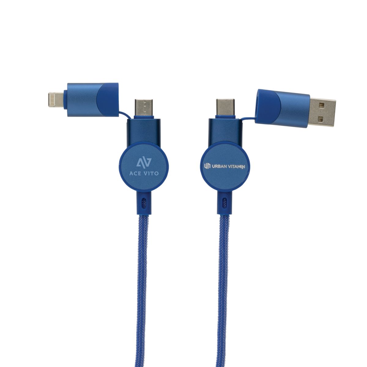 Oakland Rcs Recycled Plastic 6-In-1 Fast Charging 45W Cable