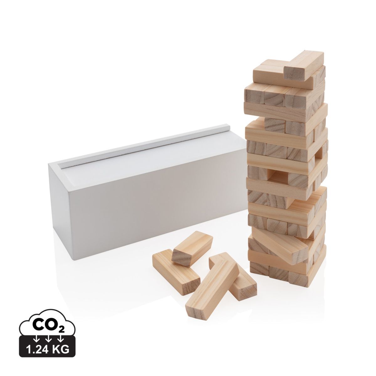 Deluxe Tumbling Tower Wood Block Stacking Game