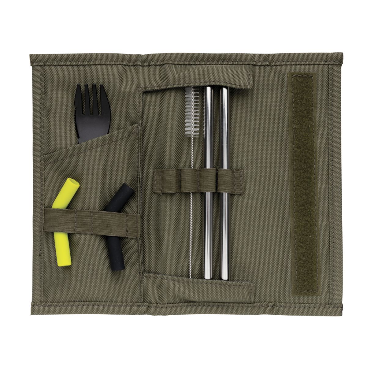 Tierra 2Pcs Straw And Cutlery Set In Pouch