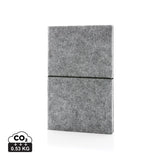 Grs Certified Recycled Felt A5 Softcover Notebook
