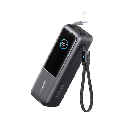 Anker Power Bank 25.000 Mah 165W, Built-In Retractable Cable