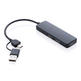Rcs Recycled Plastic Usb Hub With Dual Input