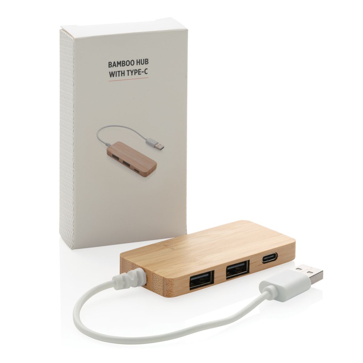 Bamboo Hub With Type-C