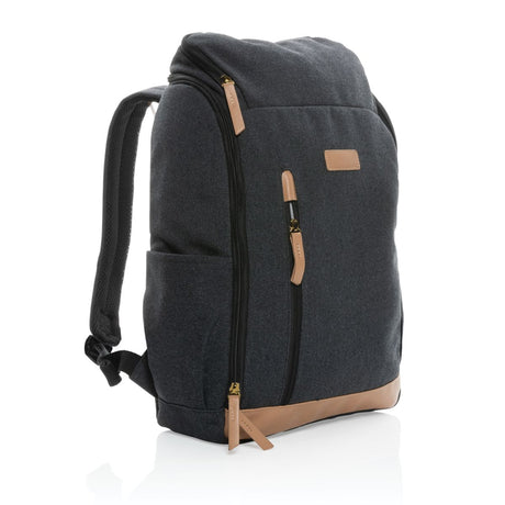 Impact Aware™ 16 oz. pārstrādāta kanvas 15 collu klēpjdatora mugursoma