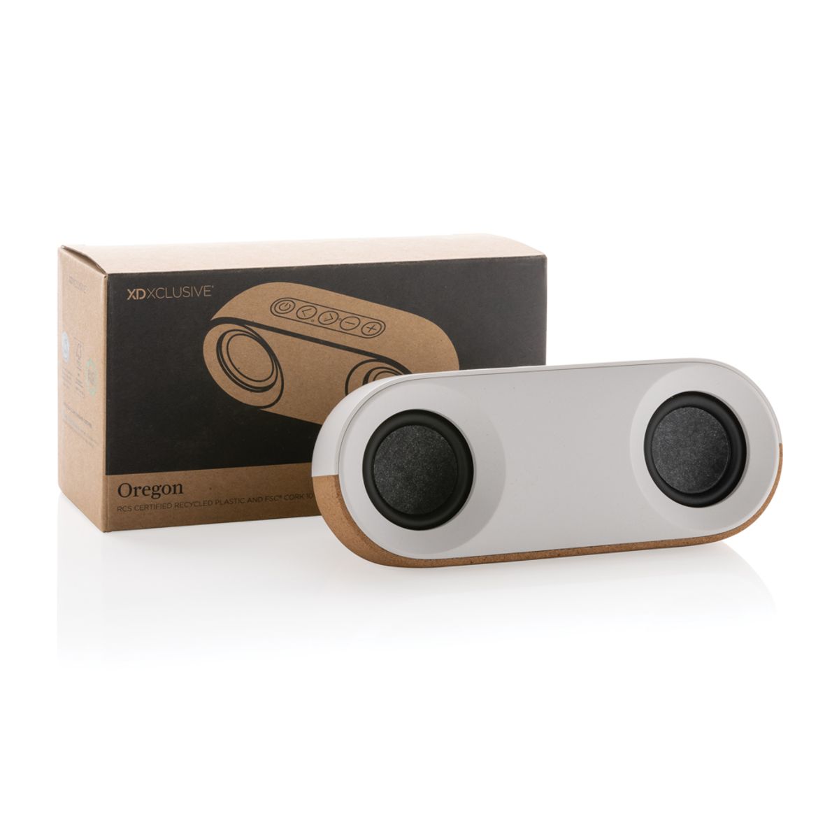 Oregon Rcs Recycled Plastic And Cork 10W Speaker