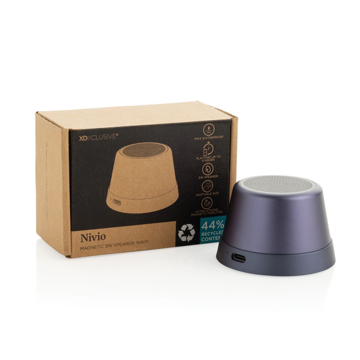 Nivio Rcs Recycled Aluminum Magnetic 5W Speaker