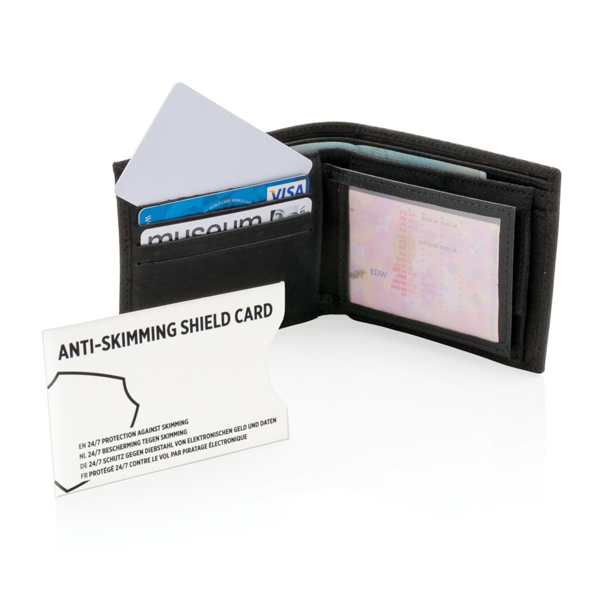 Anti-Skimming Rfid Shield Card With Active Jamming Chip