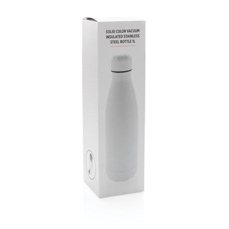 Solid Colour Vacuum Stainless Steel Bottle 1L