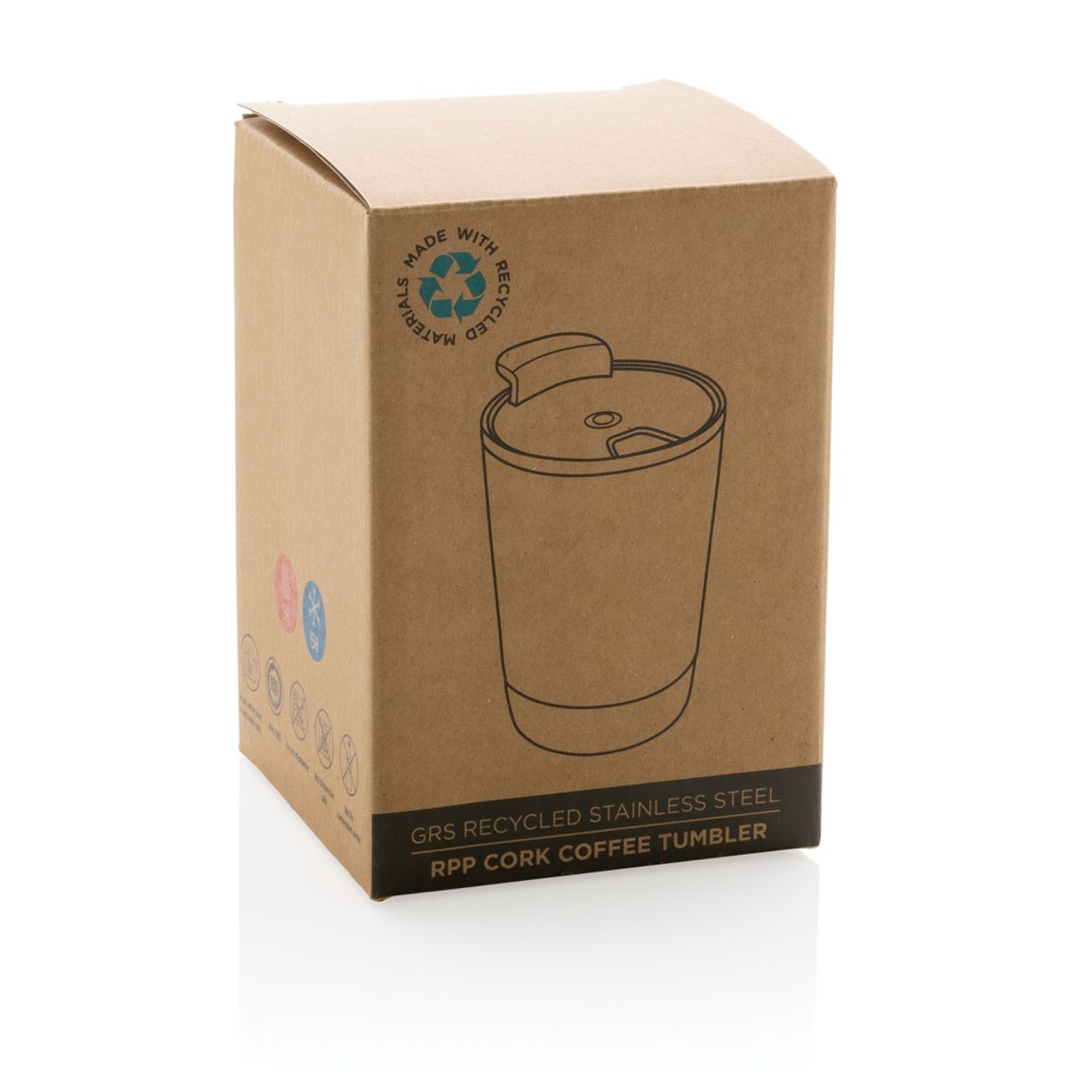 Rcs Recycled Stainless Steel Cork Coffee Tumbler